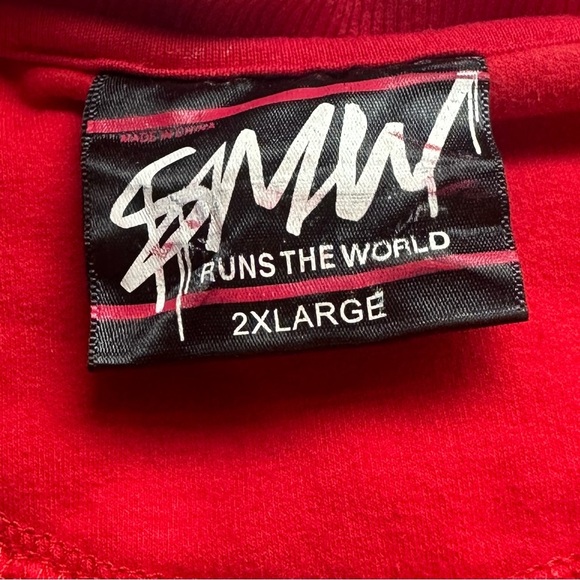 SMW Runs The World Coca-Cola Parody Crew Neck Sweatshirt in Red/White Men’s 2XL - Picture 5 of 6